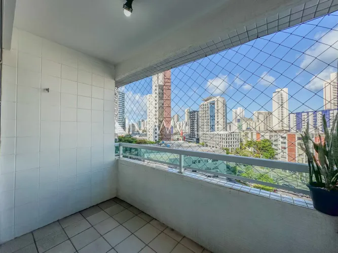 Apartamento para locação no Edifício Aluã, em Boa Viagem 91,23m², 3 quartos, 1 suíte e 2
