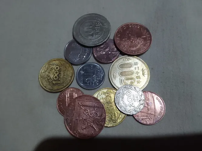 Moedas colecionadores amadores e profissionais