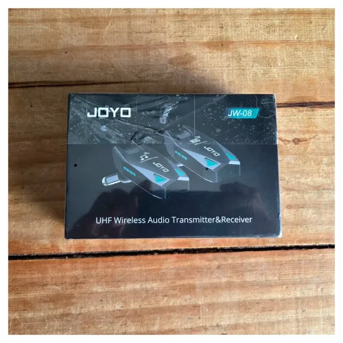 JOYO JW-08 Sistema Sem Fio UHF para Guitarra, Baixo, Violão - Transmissor + Receptor
