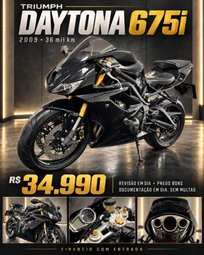 Triumph Daytona 675 Black Edition 2009 (Remap)