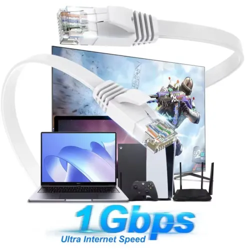 Cabo de rede  Cat 6 flat 5 metros 