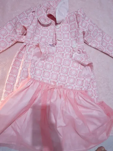 Vestido Infantil com casaco Rosa BlueBerri