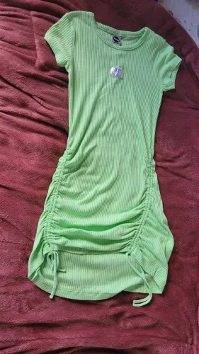 Vestido verde com elasticos