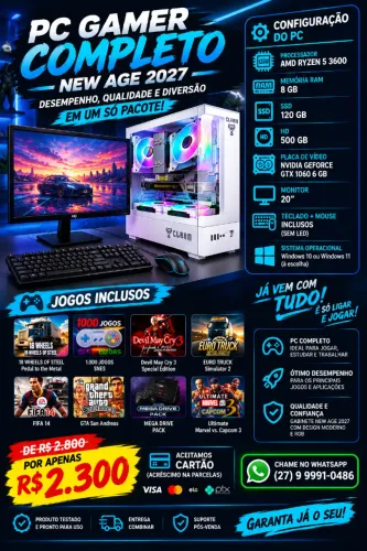 PC Gamer Completo New Age 2027