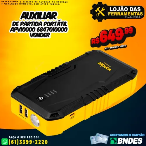 Auxiliar de Partida Portátil APV10000 6847010000 Vonder