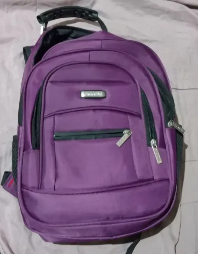 V/MOCHILA ROXA TAMANHO MÉDIO