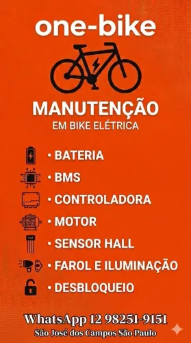 One-bike manutenção em bicicletas elétricas
