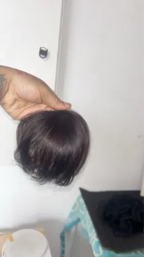 Franjas de cabelo 100% humano