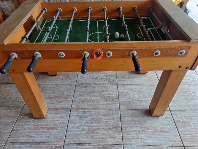Futebol de Mesa Futmesa Totó Pebolim completo