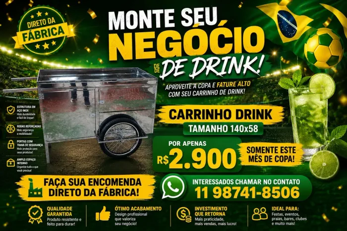 Carrinho drink