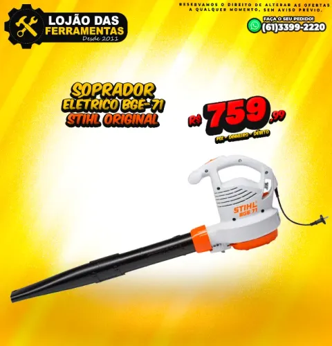 Soprador Elétrico BGE-71 Stihl Original