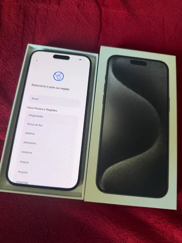 iPhone 15 Pro Max 256GB Titânio Preto 88% Bateria