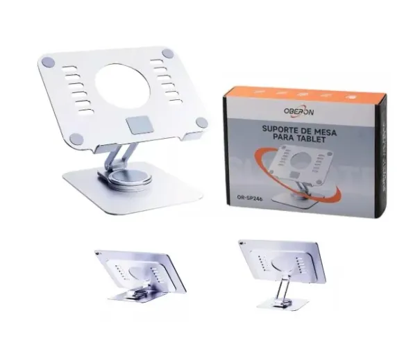 Suporte Tablet Rotativo 360 Graus De Mesa  Oberon