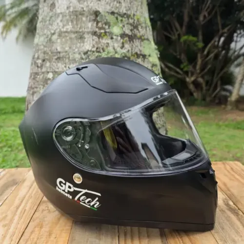 Capacete GP Tech V128 SV Preto Fosco Tam. 60 Viseira Dupla