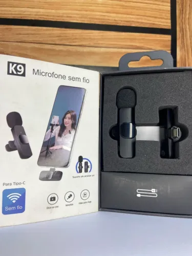Microfone de lapela duplo Tipo C 