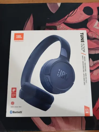 Headphones Bluetooth JBL Tune 520BT (Azul) - Novos