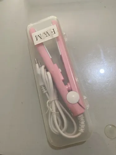 Mini Chapinha Rosa Portátil com Estojo - R$ 30,00