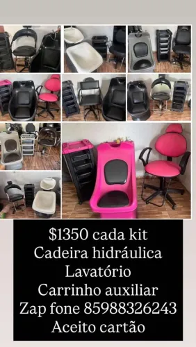 Kit pra salão usado semim novos