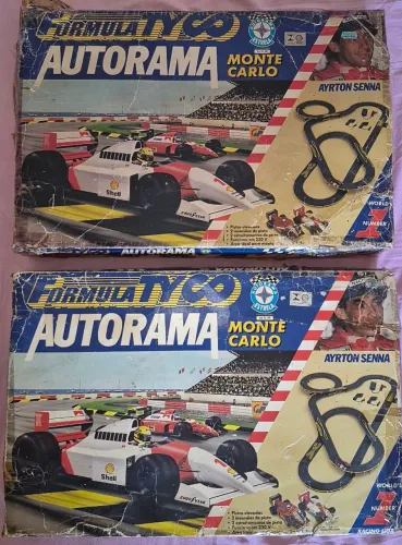 2 Autorama Ayrton Senna da Estrela. Vintage 1990 Modelo Monte Carlo.