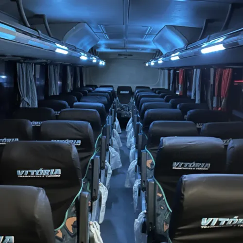 Ônibus rodoviário motor dianteiro com ar condicionado 