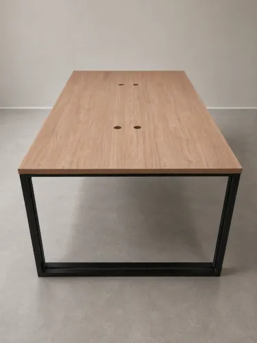 Mesa grande estilo industrial para escritório/reunião - 2,30 m x 1,20 m