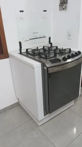 Fogão de embutir 4 bocas Brastemp 