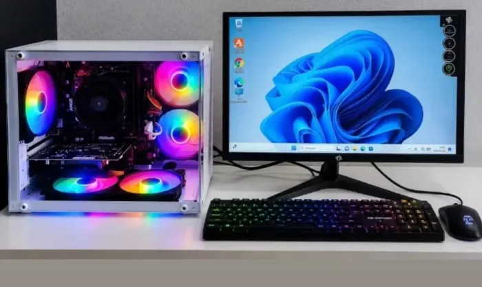 Pc gamer Ryzen 5, 16 gb ram, 480gb ssd, monitor teclado e mouse 