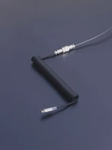 ATTACK SHARK CO1Ultra, cabo coiled aviator para teclados 8000hz