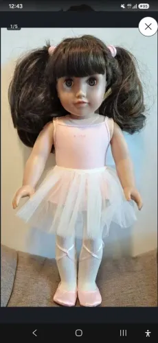 Boneca Maria Girl 42cm + Yogurtinis 20cm
