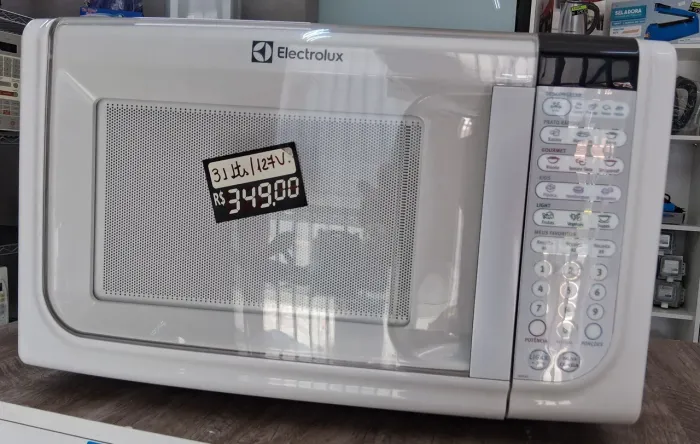 MICRO-ONDAS ELECTROLUX USADO 31LTS 127V $349 COM GARANTIA 