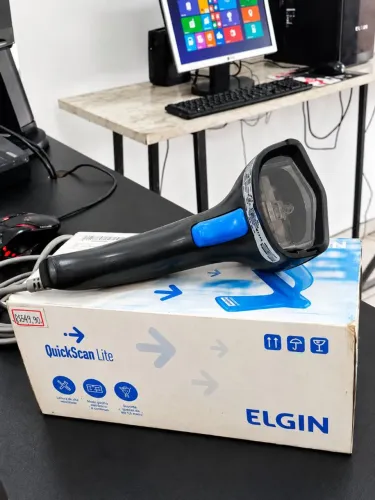 LEITOR DE CÓDIGO DE BARRAS ELGIN DATALOGIC QUICKSCAN LITE QW2100 USB