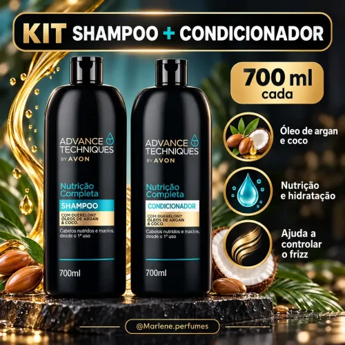 Shampoo e Condicionador Nutrição completa - Avon 