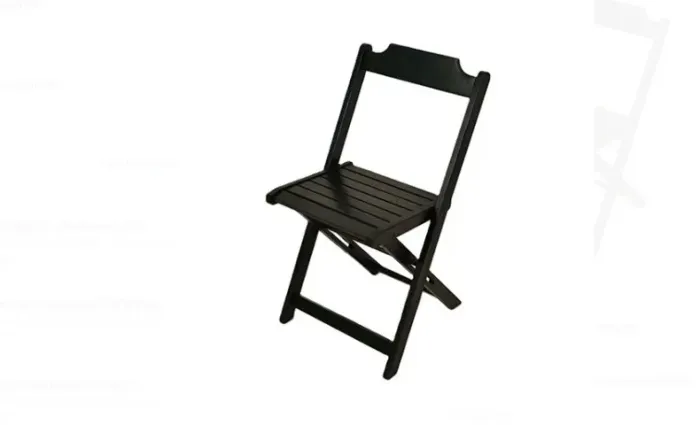Cadeira dobrável preta premium | FCD1001-PV