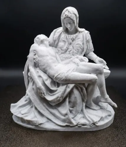 Pietà de Michelangelo 18cm - Impressão