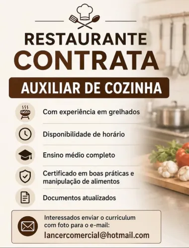 Auxiliar de Cozinha