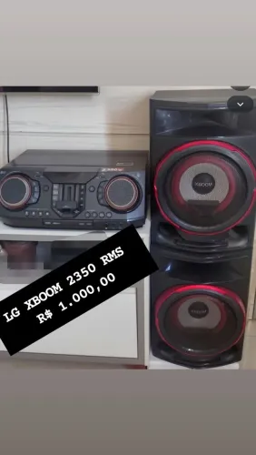 Som LG XBOOM 2350W RMS - Potente, Graves Fortes - Ótimo Estado