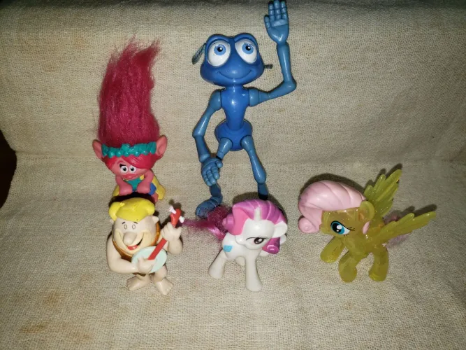 Bonecos colecionáveis, Troll, vida de inceto, Poney, Barney