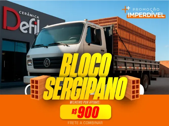  BLOCO SERGIPANO - QUALIDADE, PREÇO BAIXO E ENTREGA RÁPIDA!