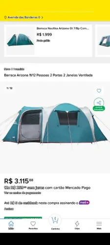 Barraca Náutica 12 pessoas 