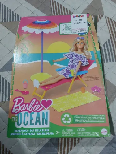 Playset Boneca Barbie The Ocean Dia na Praia Malibu