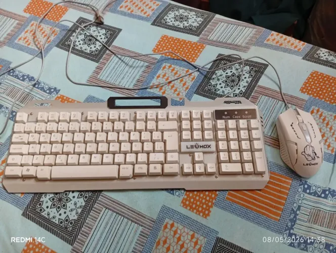 Teclado e mause game com luzes rgb