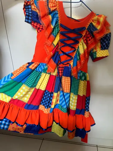 Vestido junino 8 anos