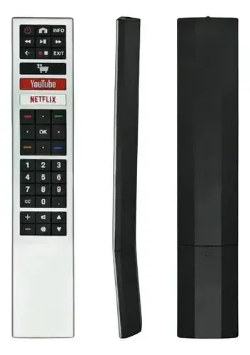 Controle remoto tv AOC 4k prata