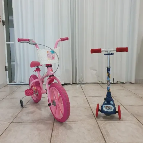 Bicicleta Aro14 + Patinete Infantil
