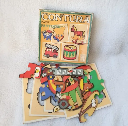 Jogo Contura Puzzle da Grow de 1981 - Completo 