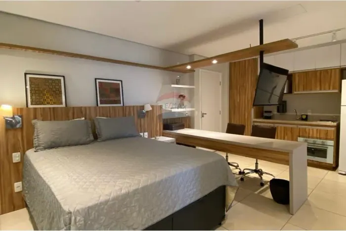 Studio para locação com 35m2 de área útil e 1 vaga de garagem - Campo Belo / SP