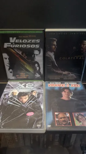 Kit Ação - DVDs - 4 Filmes - Virando o Jogo | Colateral | X-Men 2 | Velozes e Furiosos