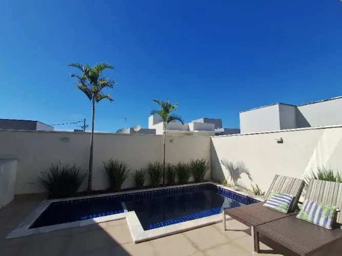 SOBRADO COM PISCINA, 3 SUÍTES, CLOSET E GOURMET À VENDA NO CONDOMÍNIO BRÉSCIA - INDAIATUBA