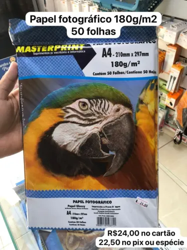 Papel fotográfico 180g/m²
