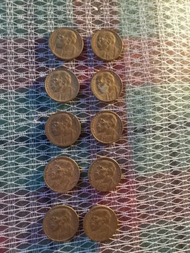 10 moedas antigas Brasil -Getúlio Vargas.